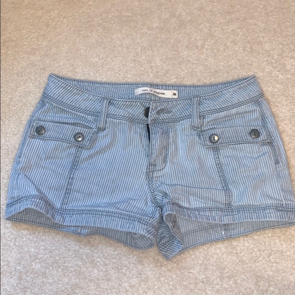 Pinstripe shorts